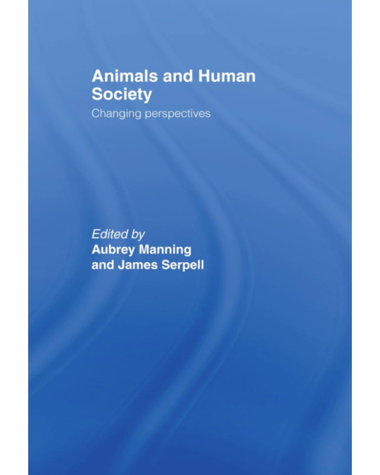 Portada del libro "Animals and Human Society", sobre la relación entre humanos y animales en la sociedad