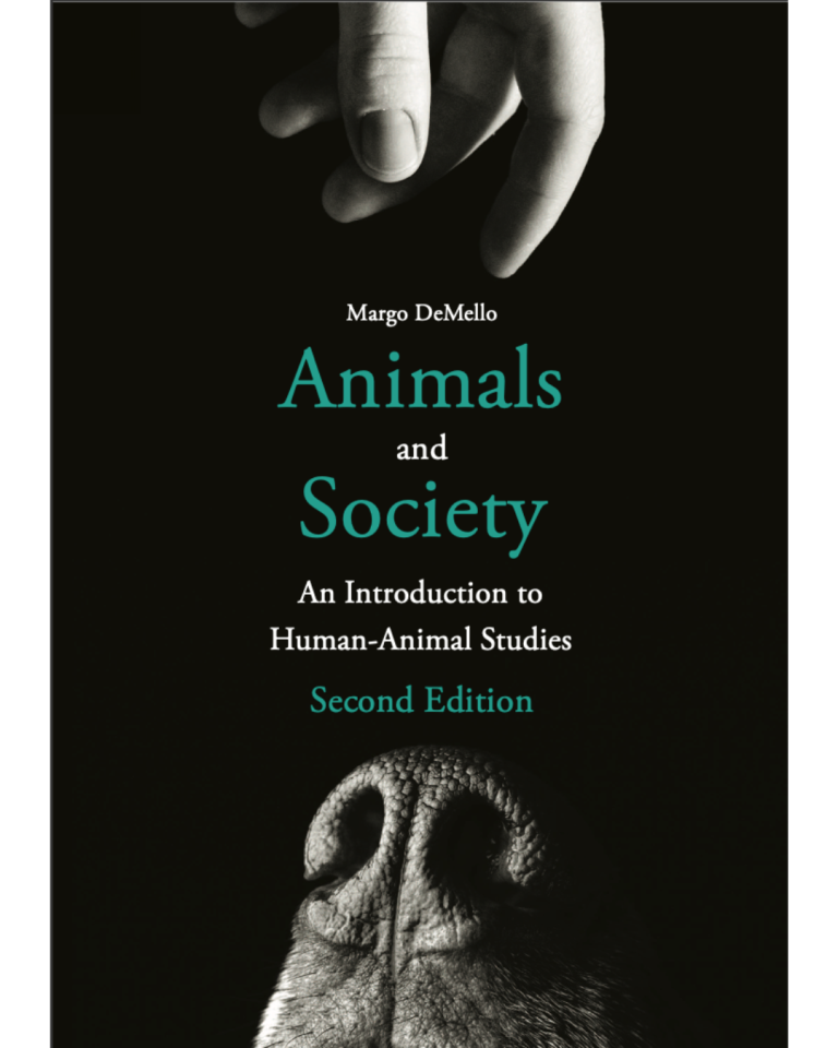 Portada del libro "Animals and Society", sobre el impacto de los animales en la sociedad y la cultura.