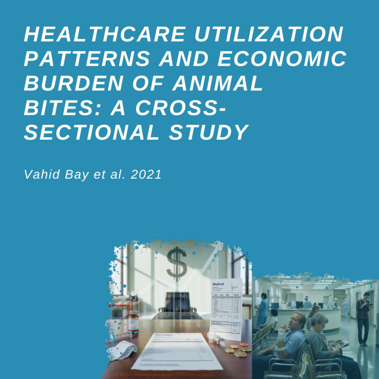 Imagen sobre el impacto económico de mordeduras de animales y su carga en el sistema sanitario y uso de servicios de salud.