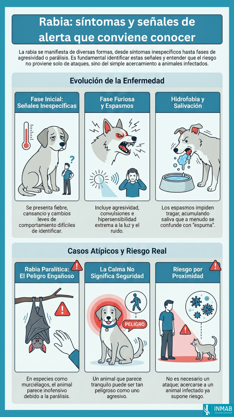Síntomas de la rabia: cambios de conducta, agresividad, hidrofobia y señales de alerta en animales y personas
